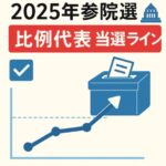 【2025年最新】参院選比例代表の当選ライン徹底予想！推し候補を当選させるには？