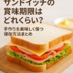 「手作りサンドイッチを長持ちさせるコツ！賞味期限と冷蔵・冷凍保存のポイント」